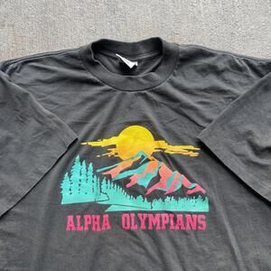 80s Mount Olympus Vintage Single Stitch Nature Tee Size XXL